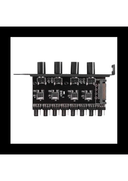 6x Pc 8 Kanal Fan Hub 4 Knob Soğutma Fan Hız Denetleyicisi Cpu Kasası Için HDD VGA Pwm Fan Pcı Braket Gücü 12V (Yurt Dışından) indirimleri