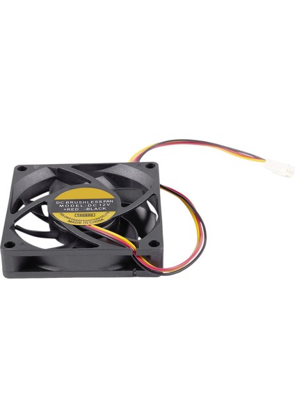 2pcs 70X70MM 12V 3 Pimli Pc Bilgisayar Kılıfı Cpu Dc Fırçasız Soğutucu Soğutma Fanı Siyah (Yurt Dışından) fırsatları