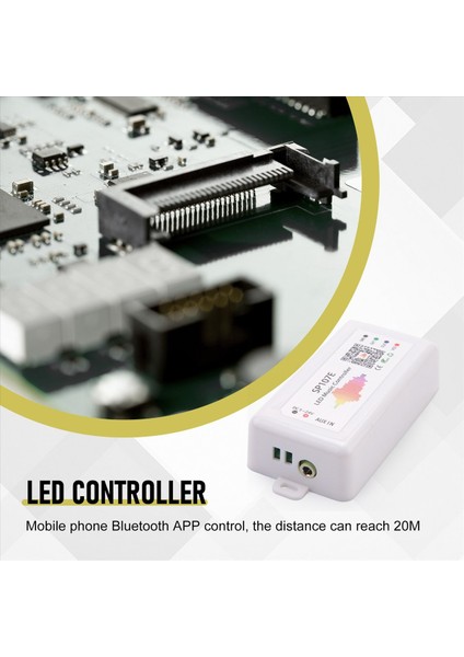 SP107E LED Denetleyicisi Bluetooth Akıllı Uygulama WS2811/2812B Light Strip Partming LED Müzik Denetleyicisi (Yurt Dışından) fırsatları