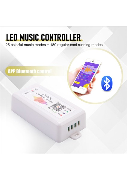 SP107E LED Denetleyicisi Bluetooth Akıllı Uygulama WS2811/2812B Light Strip Partming LED Müzik Denetleyicisi (Yurt Dışından) indirimleri