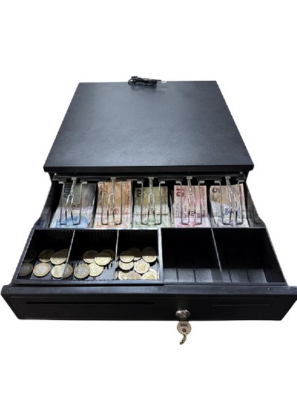 Para Çekmecesi Büyük Boy Elektronik Sistem 5 Adet Banknot 5 Adet Madeni Para Gözlü Pls Sürgü 41 x 41 Ecd fiyatları