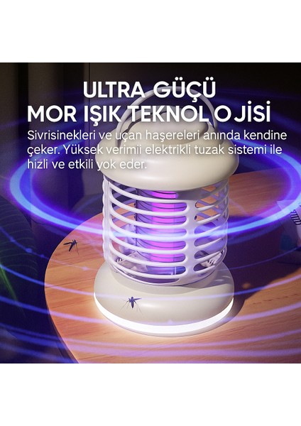 Taşınabilir LED Lamba Sivrisinek Kovucu,uv IŞIK,1200MAH,400 LÜMEN,10000K Renk Sıcaklığı,3 Mod fiyatları