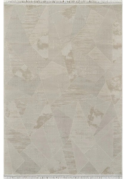 Soft 1124 Krem Desenli Modern Yumuşak Dokuma Salon Mutfak Yolluk Oturma Odası Halısı