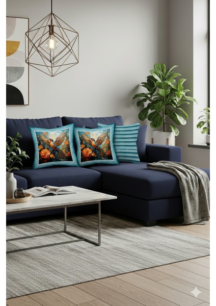 Tekli Kırlent Kılıfı , Dekoratif Kırlent , Şık Tasarımlı Kırlent, Showroom Kırlent Anka Kuşu modelleri