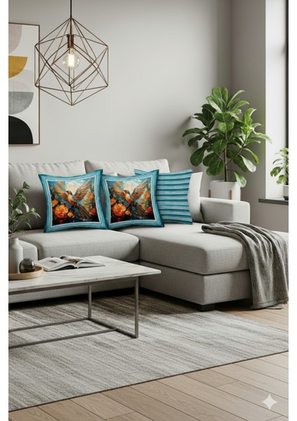 Tekli Kırlent Kılıfı , Dekoratif Kırlent , Şık Tasarımlı Kırlent, Showroom Kırlent Anka Kuşu fırsatları