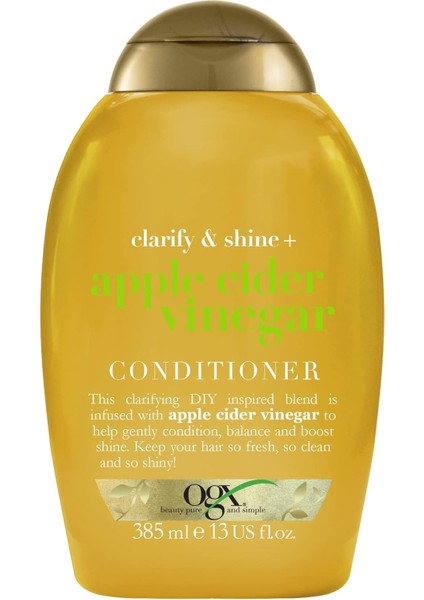 Ogx Işıltı Veren Elma Sirkesi Bakım Kremi Yağlı Saçlar Için 385 ml fiyatları