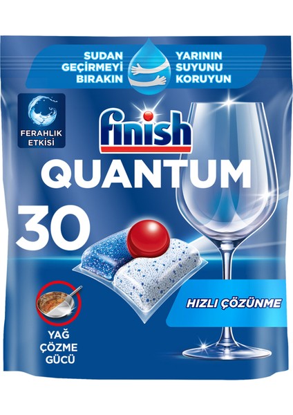 Quantum 30 Kapsül Bulaşık Makinesi Deterjanı Tableti 4 Adet