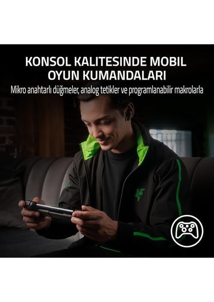 Kishi V2 - ve Için Usb-C Mobil Oyun Kumandası (Mecha-Tactile Aksiyon Düğmeleri, D-Pad, Analog Çubuklar, 3,5mm Ses Jakı, Düşük Gecikmeli, Rgb) Siyah fiyatları