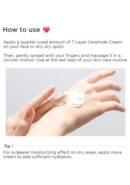 Hanskin 7 Layer Ceramide Cream- 7 Katmanlı Seramid Krem/hasarlı Cildi 1 Saat Içinde Güçlendirir 70ML modelleri