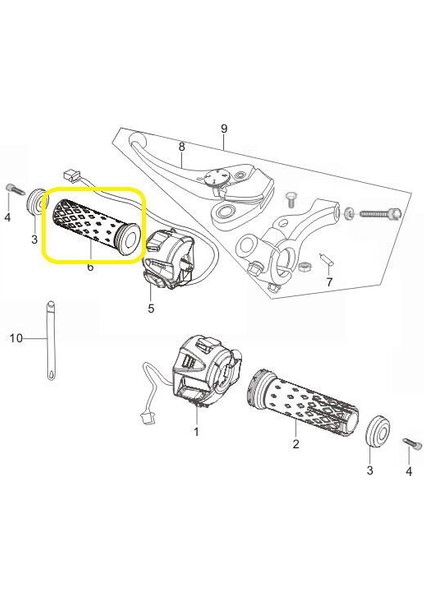 GV650 Gidon Elciği Sol fiyatları