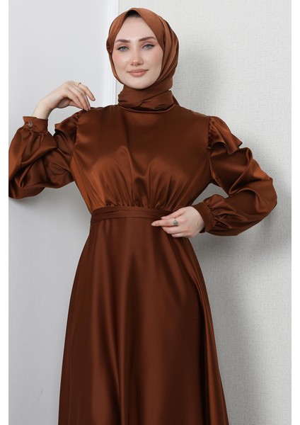 Omuz Detay Elbise Tarçın indirimleri