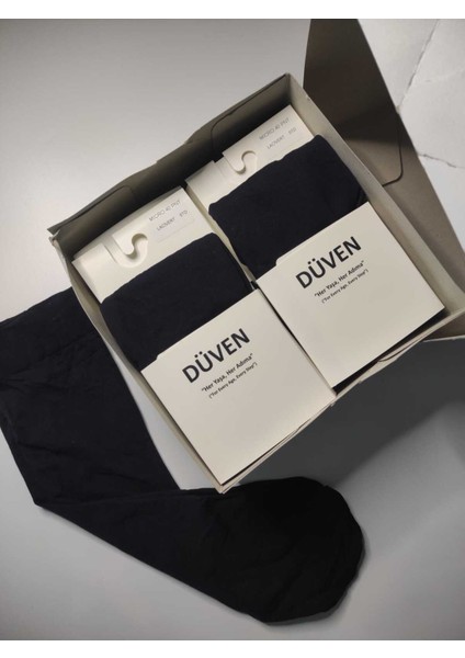 12 Çift Mat Dokulu 40 Den Orta Kalın Mus Lacivert Dizaltı Pantolon Çorap modelleri