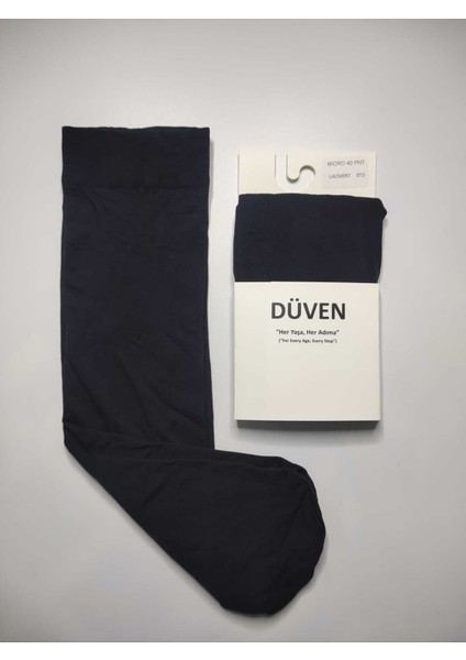 Mat Dokulu 40 Den Orta Kalın Mus Lacivert Dizaltı Pantolon 2'li Çorap fırsatları