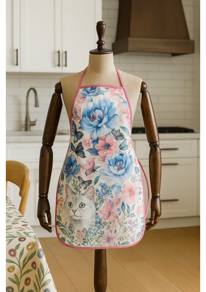 Dijital Baskılı Su Sıvı Geçirmez Leke Tutmaz Mutfak Önlüğü