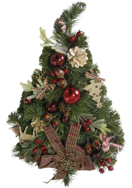 Yılbaşı Garland Kapı Süsü Yeşil 40 cm