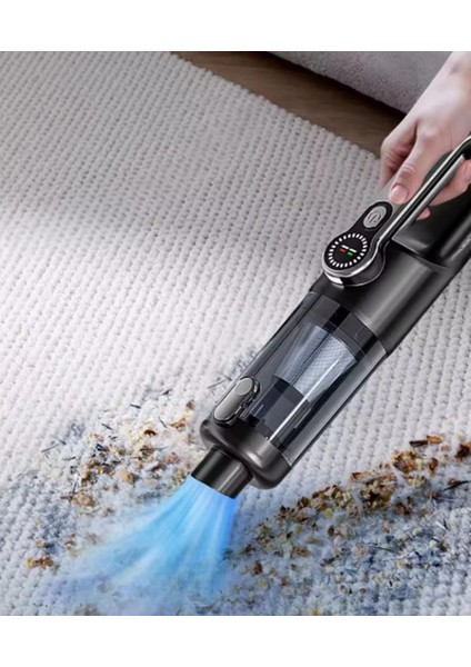 Işıklı Araç Süpürgesi Kablosuz 22.000 Pascal Çekim Gücü Vakum ve Üfleme 2in1 10BAŞLIK Metal Filtreli indirimleri