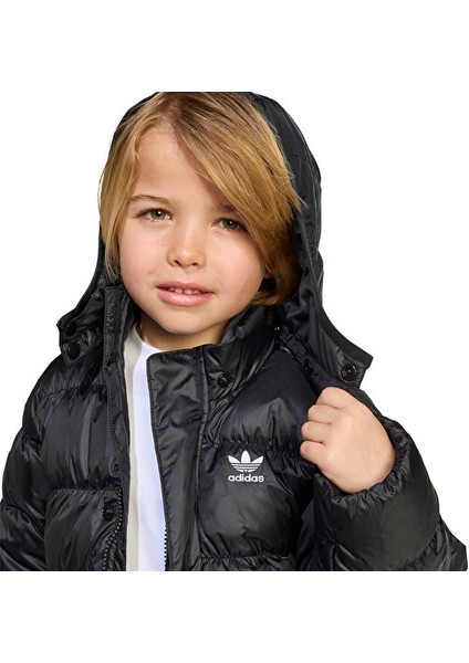 Down Jacket Çocuk Günlük Ceket JX0550 Siyah