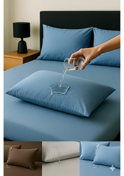 Pamuklu, 6'lı Yastık Alezi, Yastık Kılıfı, Su / Sıvı Geçirmez,(50 x 70 Cm) Renkli Yastık Alezi fırsatları