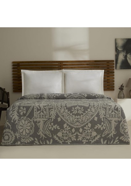 Müslin Çift Kişilik Tek Pike Gri