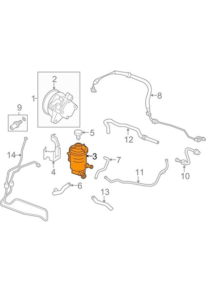 10X 53701-S5D-A02 Hidrolik Direksiyon Pompası Yağ Tank Sıvı Rezervuar Honda Civic Es1 Es5 Es8 2001-2005 Için (Yurt Dışından) fırsatları