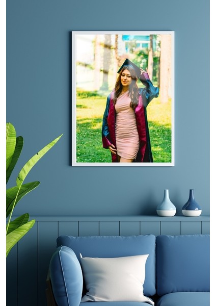 Kişiye Özel Mezuniyet Çerçeveli Metal Poster Tablo modelleri