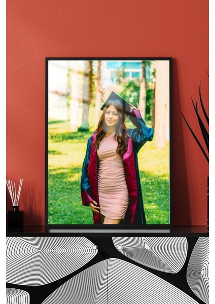 Kişiye Özel Mezuniyet Çerçeveli Metal Poster Tablo indirimleri