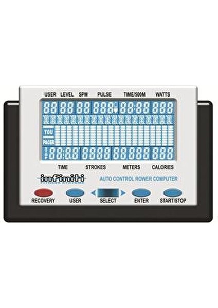 R100 Apm Kürek 16 Kademe Zorluk Derecesi ve 15 Program ile Gelişmiş Egzersiz Deneyimi fırsatları
