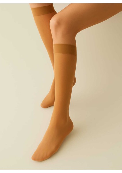 Kadın Diz Altı Pantolon Çorap Orta Kalın Micro 40 Ten Mat Mus Çorap modelleri