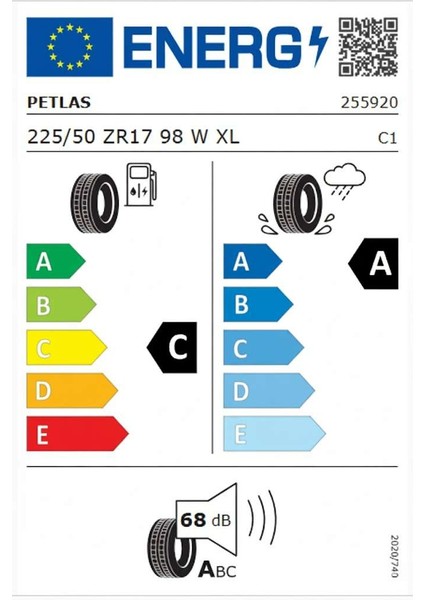 225/50 ZR17 Tl 98W Xl Prestıge Sport Yaz Lastiği (Üretim TARIHI:2025) fiyatları