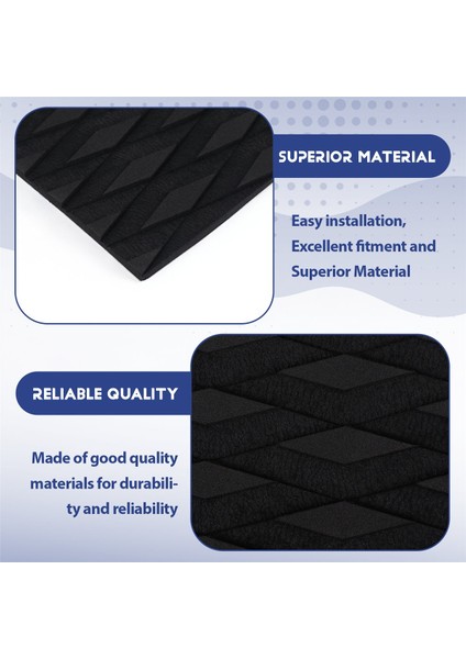 Sörf Tahtası Güverte Çekiş Tahtası Eva Sıdaklı Anti-Sıdlı Ped Yapıştırıcı Anti-Sıvı Güverte Ped Tekne Güvertesi Kano Sörf Tahtası Dikey Kürek Tahtası Skimboards-Siyah (Yurt Dışından) indirimleri