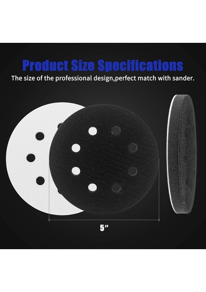 4 Paket Köpük Zımpara Pedleri Orbital Zımpara 5 Inç 8 Delik Orbital Zımpara Surfprep Köpük Ped (Yurt Dışından) fırsatları