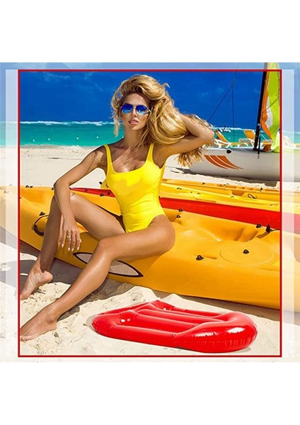 Plaj Cankurtaran Şişme Yüzen Tahta Çocuklar Yüzme Sörf Tahtası Kırmızı Şişme Yüzen Tahta Üfleme Oyuncak Uygulamak (Yurt Dışından) fırsatları