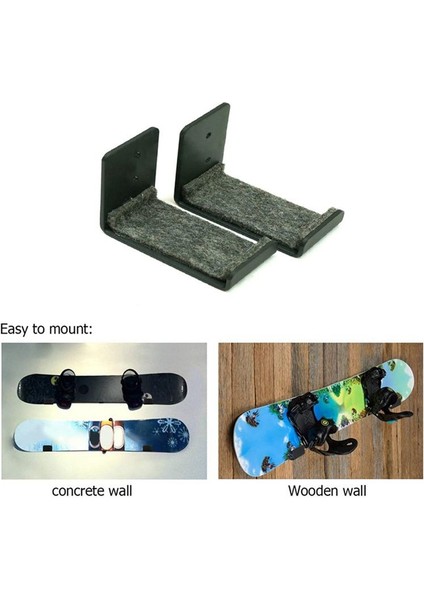 Dayanıklı Sörf Tahtası Ekran Raf Askısı Hook Duvar Montajı Sörf Tahtası Askı Snowboard Duvar Montajı Braket (Yurt Dışından) fırsatları
