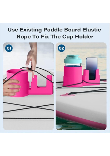 Sörf Tahtası Kayak Tutucu Balık Telefon Tutucu Drawstring Sabit Içecek Telefon Tutucu Gül Kırmızı (Yurt Dışından) modelleri