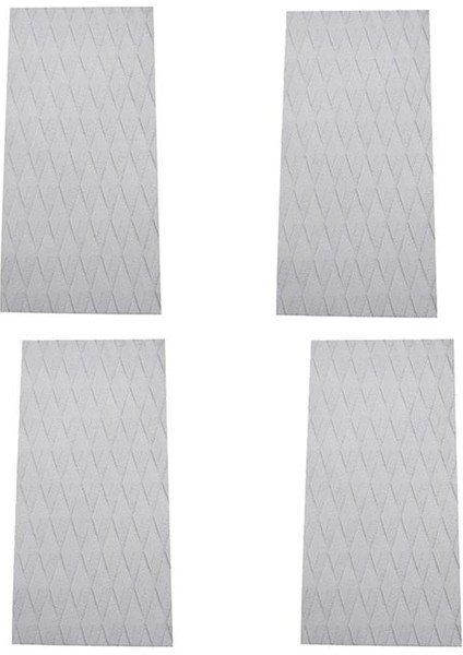 4x Sörf Tahtası Güverte Çekiş Tahtası Eva Sıkıcı Anti-Skid Ped Yapışkan Anti-Sıdlı Güverte Pedi Tekne Güvertesi Beyaz (Yurt Dışından)