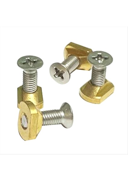 4pcs M8 Hidrofoil Montaj Pirinç T-Deste Sörf Yapmak Için Tüm Hidrofoil Rayları Açık Havada Sörf Aksesuarları Altın (Yurt Dışından) modelleri