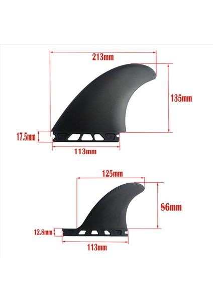 2x Sörf Tahtası Fiberglas Fin Tek Sekme Sörf Tahtaları Için Bay Ikiz Yüzgeçler (Yurt Dışından) fiyatları