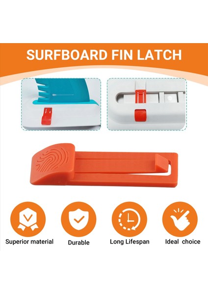 6pcs Li Sörf Tahtası Yüzey Braketi Yüzgeç Pim Tutucu Sörf Tahtası Aksesuarları Yüzey Braketi Portakal (Yurt Dışından) indirimleri