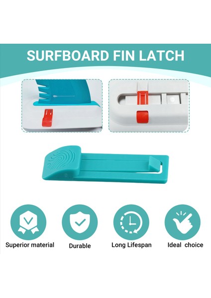 6pcs Li Sörf Tahtası Yüzey Braketi Yüzgeç Pim Tutucu Sörf Tahtası Aksesuarları Yüzey Braketi Mavi (Yurt Dışından) indirimleri