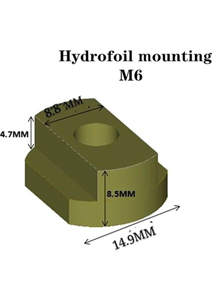 4 Pcs Foilmount Boyut M6 ve 4 Pcs Hydrofoil Vidalı Montaj T-S-Nuts Tüm Hydrofoil Tracks Sörf Dış Mekan Aksesuarları (Yurt Dışından) modelleri