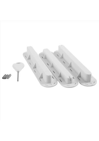 Futures Fins Için 3pcs Profesyonel Sörf Tahtası Aksesuarları Sörf Tahtası Renkli Gelecek Finler Fişi Anahtar Vidalı (Beyaz) (Yurt Dışından)