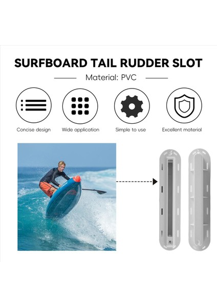 Futures Fins Için 3pcs Profesyonel Sörf Tahtası Aksesuarları Sörf Tahtası Renkli Gelecek Finler Fişi Anahtar Vidalı (Beyaz) (Yurt Dışından) fırsatları