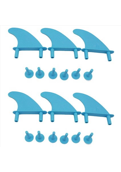 6pcs Yumuşak Sörf Yüzgeçleri Sörf Tahtası Softboard Water Wave Fin Surf Board Için Yedek Vidalı Su Yüzgeçleri (Yurt Dışından)