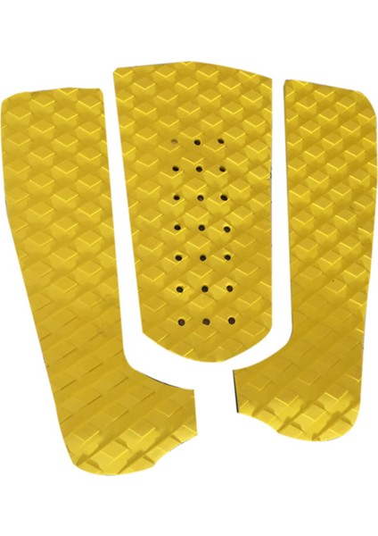 2set Surf Tahtası Çekiş Pad Slip Anti-Slip Dirençli Yapışkan Eva Kavrama Sörf Güverte Kuyruk Pedleri Üç Parçalı Sarı/ Beyaz (Yurt Dışından) fiyatları