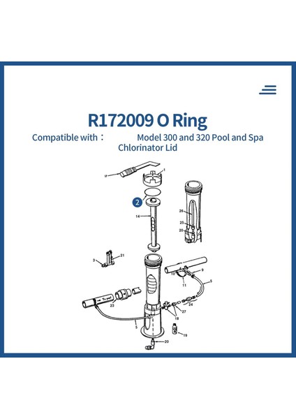 R172009 Pentair Için O-Ring Model 300/320 Havuz ve Spa Klorator Kapağı (6 Paket) (Yurt Dışından) modelleri