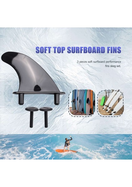 3pcs Yumuşak Üst Sörf Tahtası Yasışları Soft Tahta Kürek Tahtası Sörf Tahtaları Aksesuarları (Yurt Dışından) fırsatları