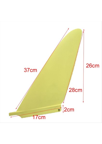 Surfboard Fin 10 Inçlik Sörf Tahtası Merkezi Finler Kürek Tahtası Uzun Tahta Tek Finler Sörf Spor Aksesuarları Sarı (Yurt Dışından) fiyatları