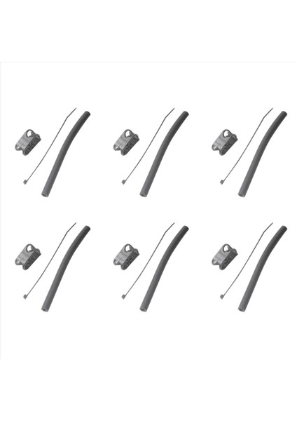 6x Dayanıklı Naylon Değiştirme Uçan Merkezi Uçurtma Uçurtma Bir Pompa Valf Hortum Kelepçesi Dişli Kiti Kitleme Hortumu ve Kelepçesi (Yurt Dışından)