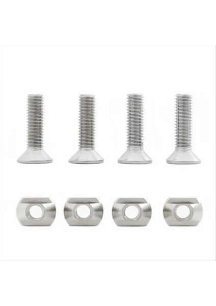 4pcs M6 Hidrofoil Montaj Pirinç T-Deste Sörf Yapmak Için Tüm Hidrofil Pistleri Açık Havada Sörf Aksesuarları Gümüş (Yurt Dışından) fiyatları