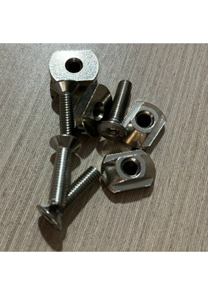 4pcs M6 Hidrofoil Montaj Pirinç T-Deste Sörf Yapmak Için Tüm Hidrofil Pistleri Açık Havada Sörf Aksesuarları Gümüş (Yurt Dışından) fırsatları